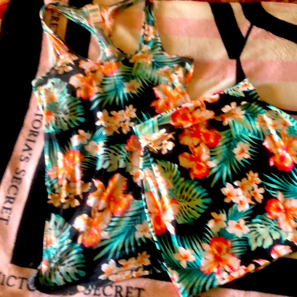 VS Pink Tank and Mini Skirt